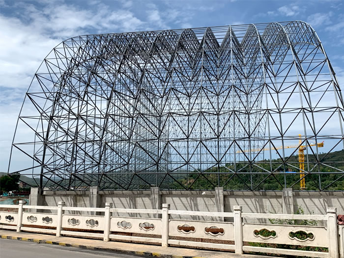 梅州山寨矿储煤棚网架